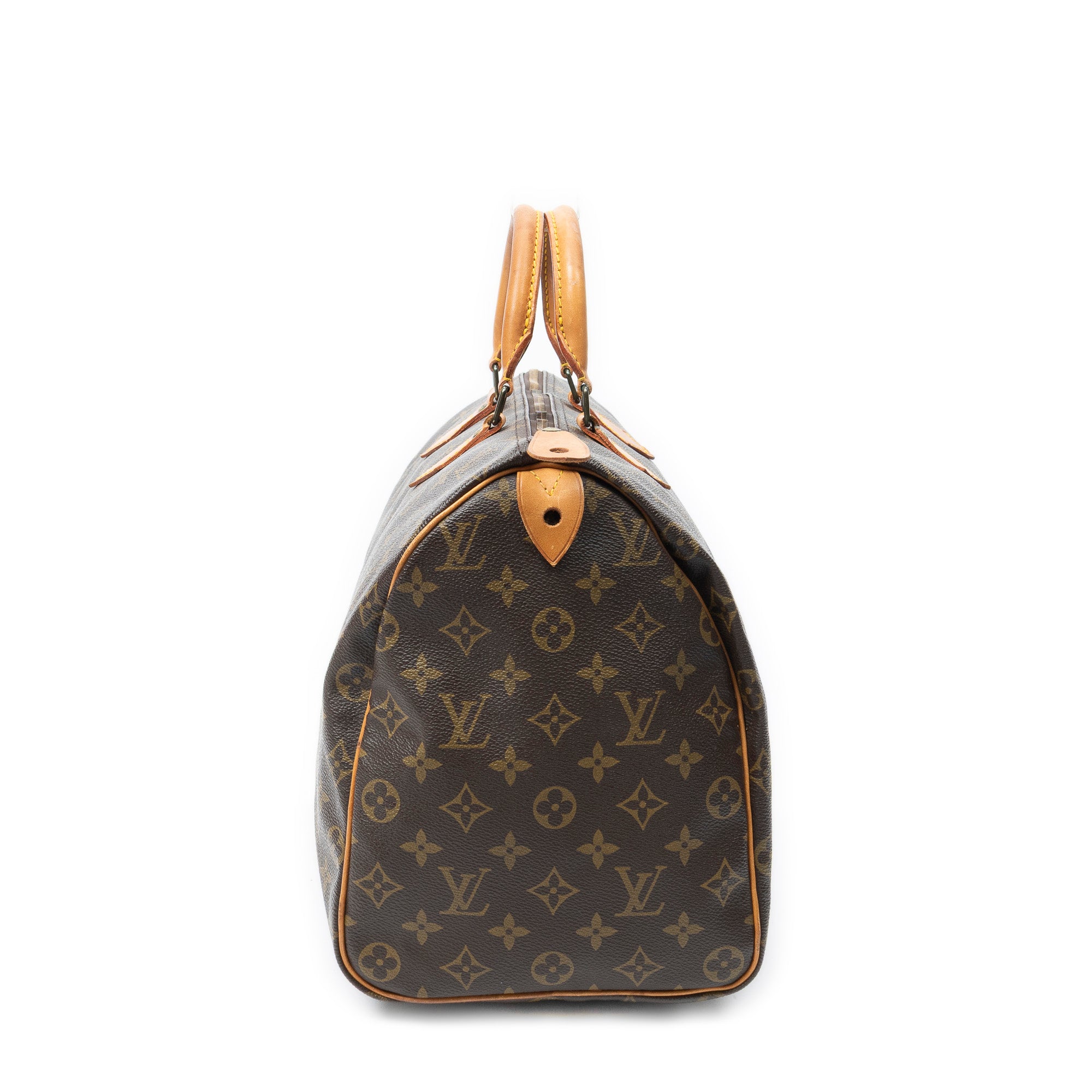 Handbag Speedy 40 Brown Monogram Canvas