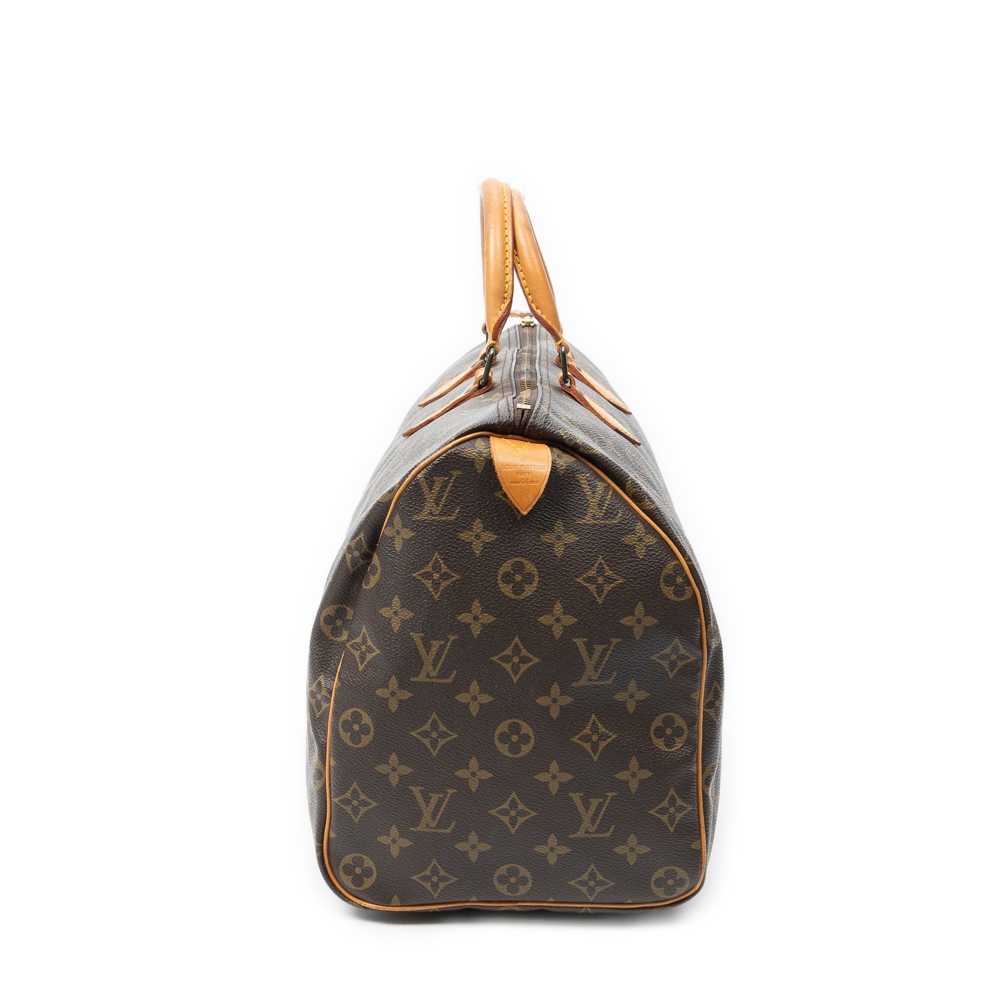 Handbag Speedy 40 Brown Monogram Canvas
