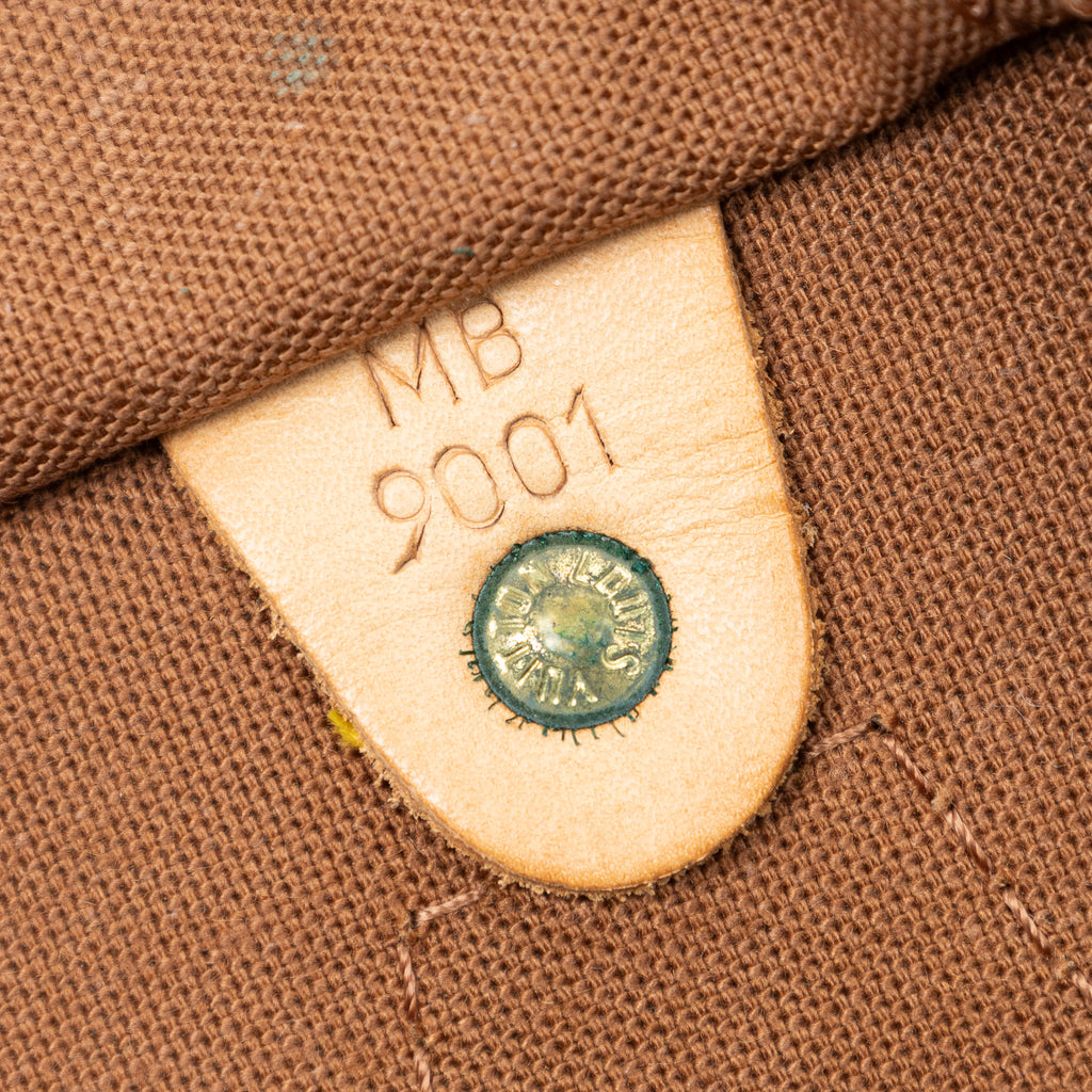Handbag Speedy 40 Brown Monogram Canvas
