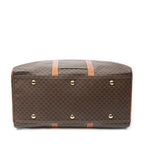 Travel Bag Vintage Large Travel Boston Brown Macadam Coated Canvas