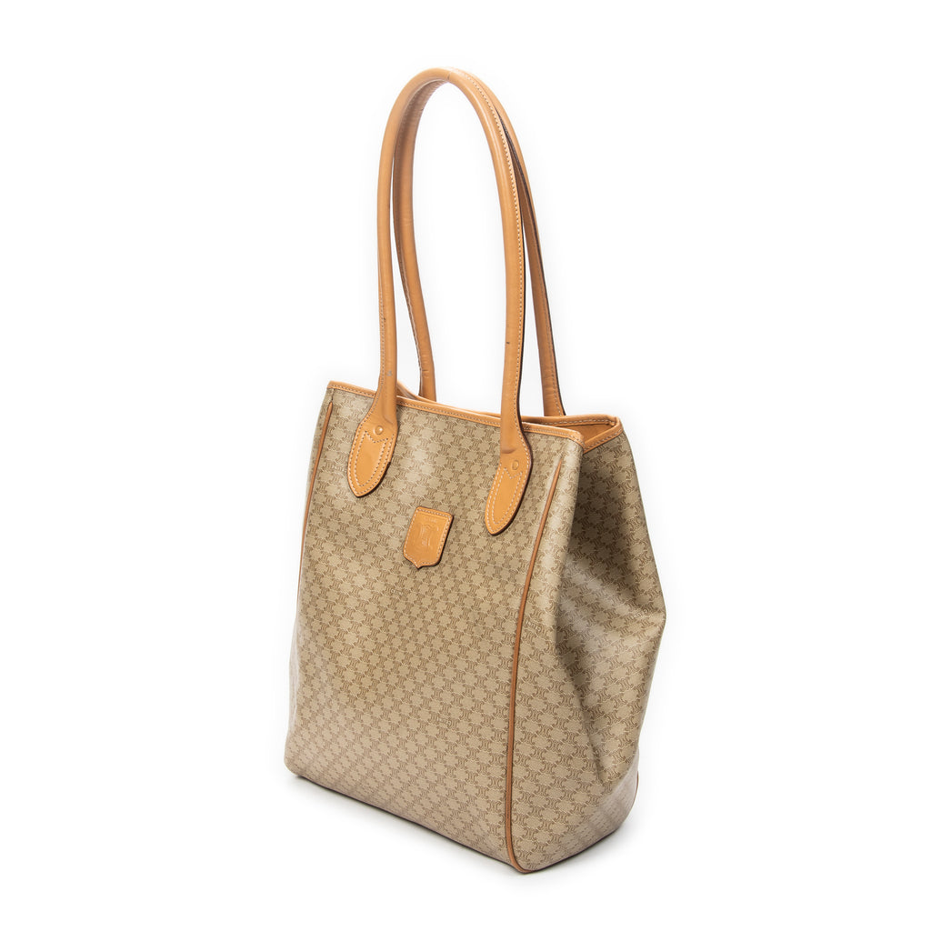 Shoulder Bag Vertical Shopping Tote Beige Macadam Coated Canvas