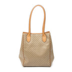 Shoulder Bag Vertical Shopping Tote Beige Macadam Coated Canvas