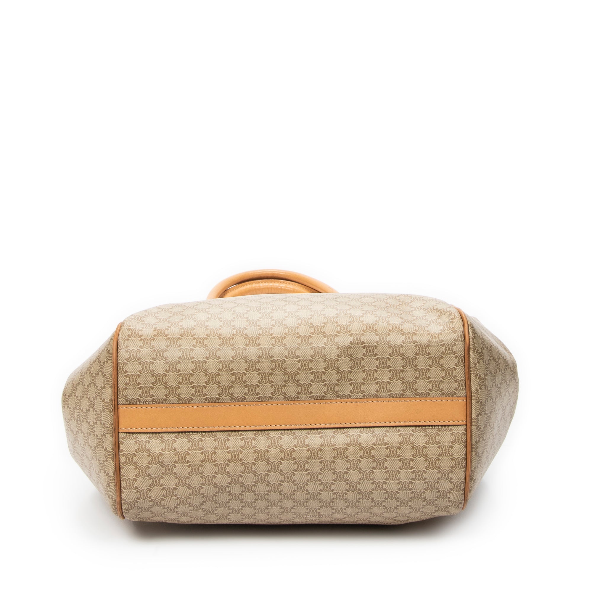 Shoulder Bag Vertical Shopping Tote Beige Macadam Coated Canvas