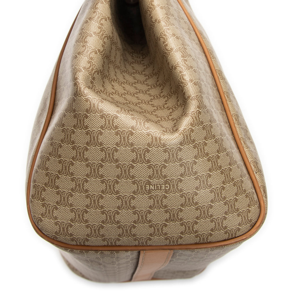Shoulder Bag Vertical Shopping Tote Beige Macadam Coated Canvas