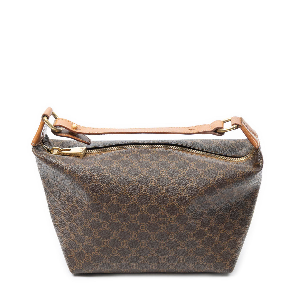 Handbag Vintage Mini Handbag Brown Macadam Coated Canvas