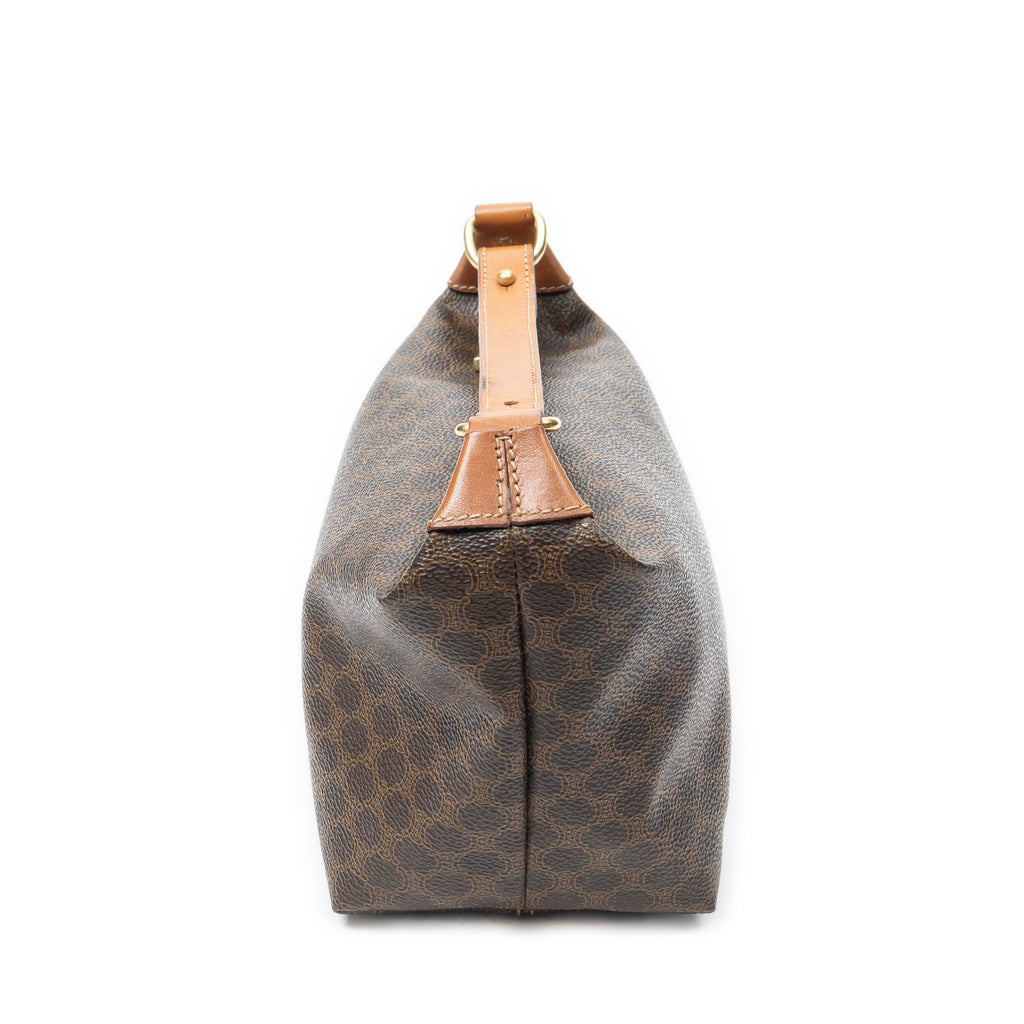 Handbag Vintage Mini Handbag Brown Macadam Coated Canvas