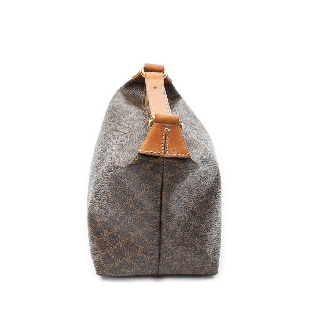 Handbag Vintage Mini Handbag Brown Macadam Coated Canvas