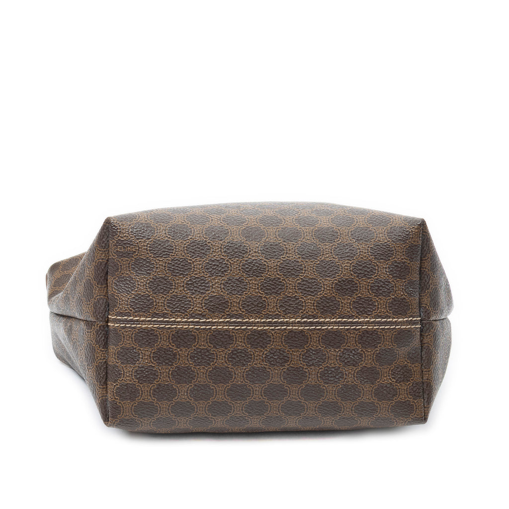 Handbag Vintage Mini Handbag Brown Macadam Coated Canvas