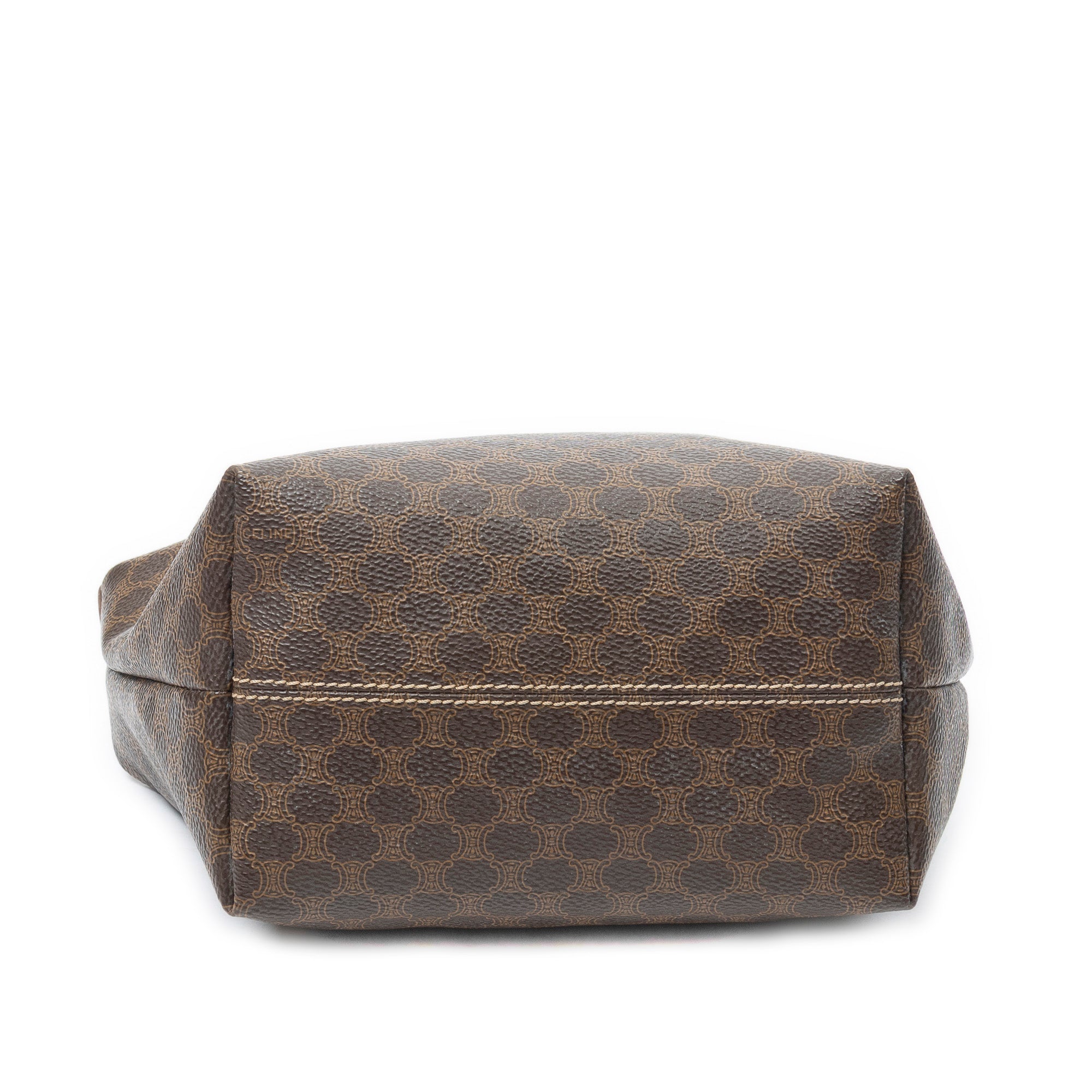 Handbag Vintage Mini Handbag Brown Macadam Coated Canvas
