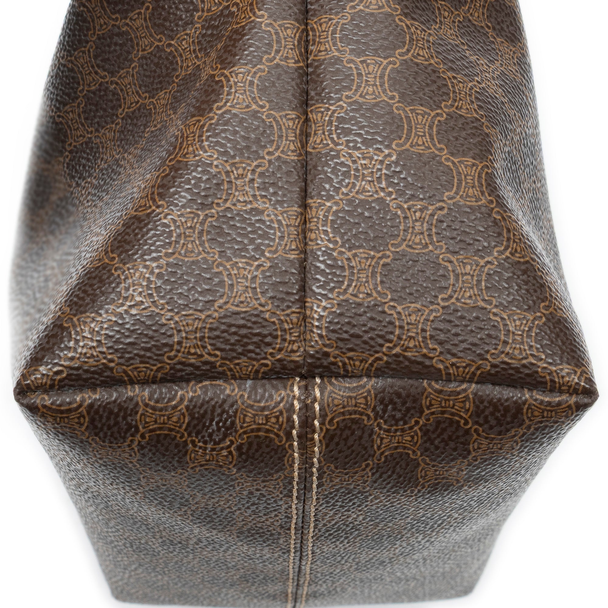 Handbag Vintage Mini Handbag Brown Macadam Coated Canvas