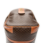 Travel Bag Vintage Medium Travel Boston Brown Macadam Coated Canvas