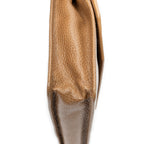 Shoulder Bag Vintage Mini Chain Crossbody Tan Pebbled Leather