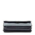 Shoulder Bag Vintage Mini Chain Crossbody Black Pebbled Leather
