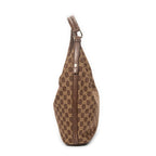 Shoulder Bag Vintage Zip Hobo Brown Monogrammed Canvas
