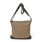 Shoulder Bag Medium Messenger Beige Monogrammed Canvas