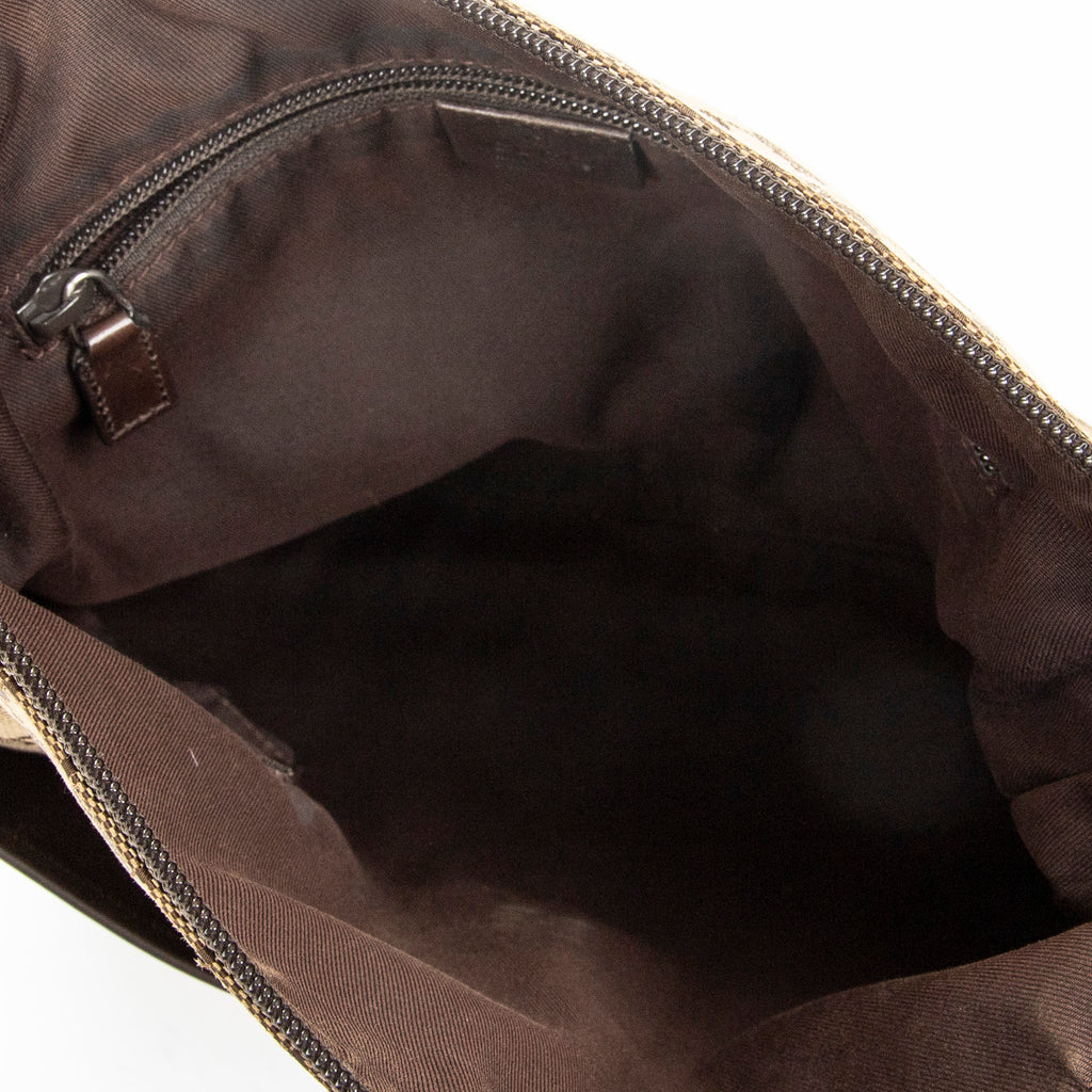 Shoulder Bag Medium Messenger Beige Monogrammed Canvas