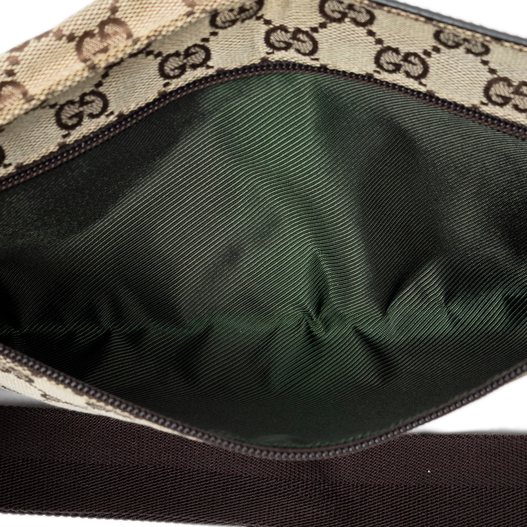 Shoulder Bag Waist Pouch Dark Brown Monogrammed Canvas