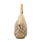 Handbag Boat Pochette Beige Monogrammed Canvas