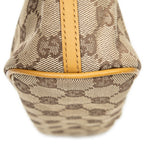 Handbag Boat Pochette Beige Monogrammed Canvas
