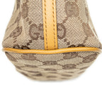 Handbag Boat Pochette Beige Monogrammed Canvas