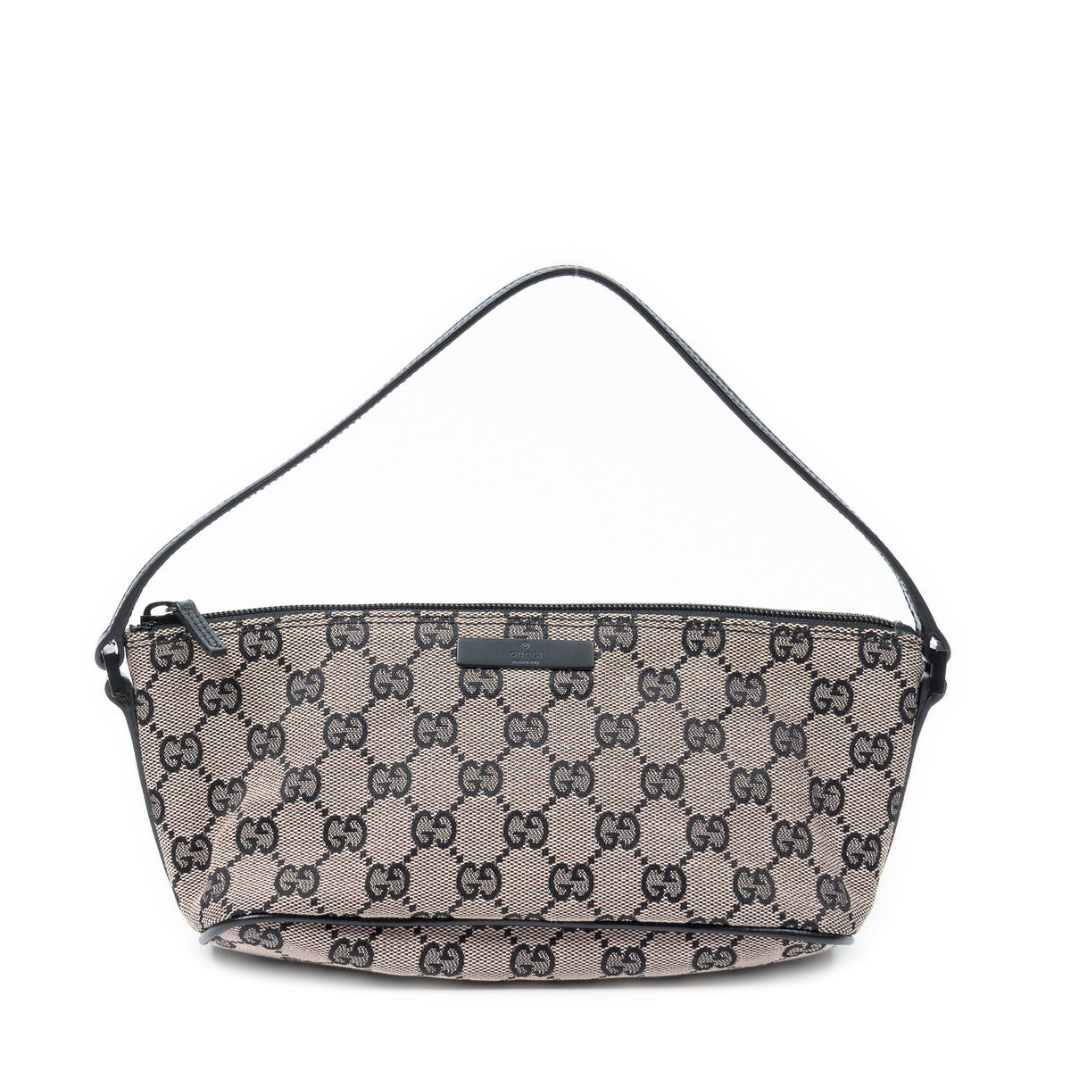 Shoulder Bag Boat Pochette Beige Monogrammed Canvas