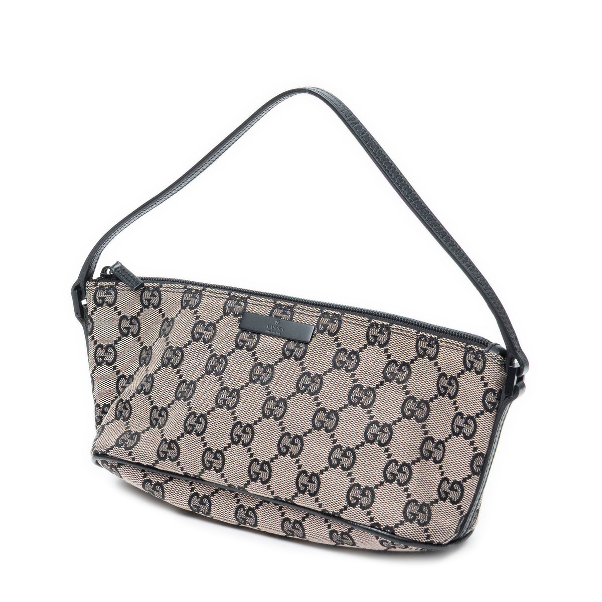 Shoulder Bag Boat Pochette Beige Monogrammed Canvas