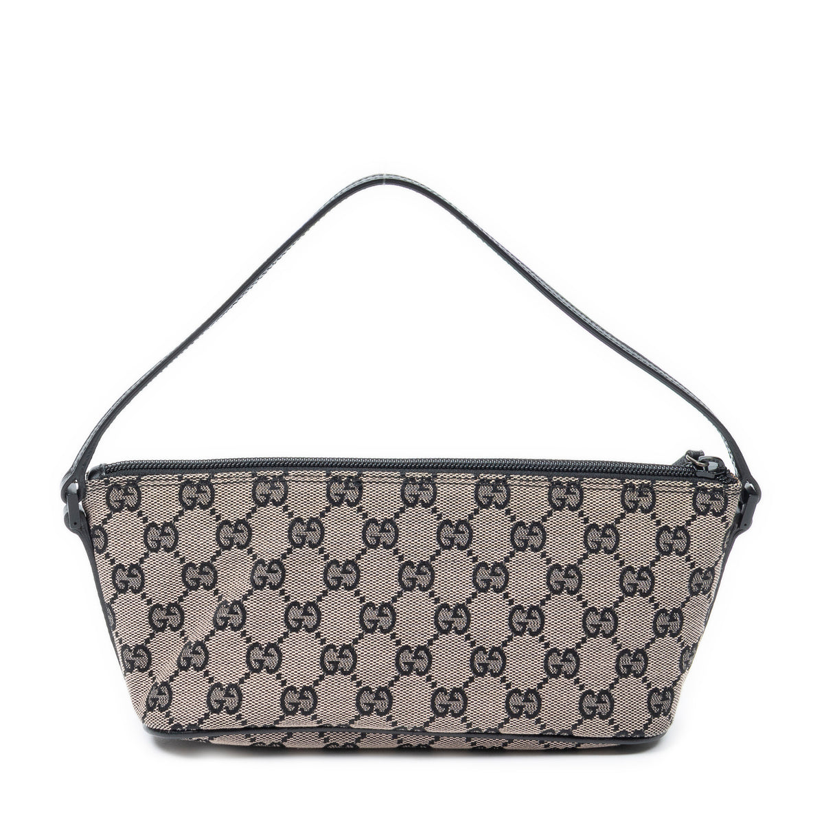 Shoulder Bag Boat Pochette Beige Monogrammed Canvas