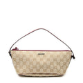 Shoulder Bag Boat Pochette Beige Monogrammed Canvas
