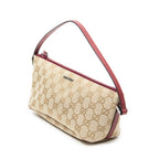 Shoulder Bag Boat Pochette Beige Monogrammed Canvas