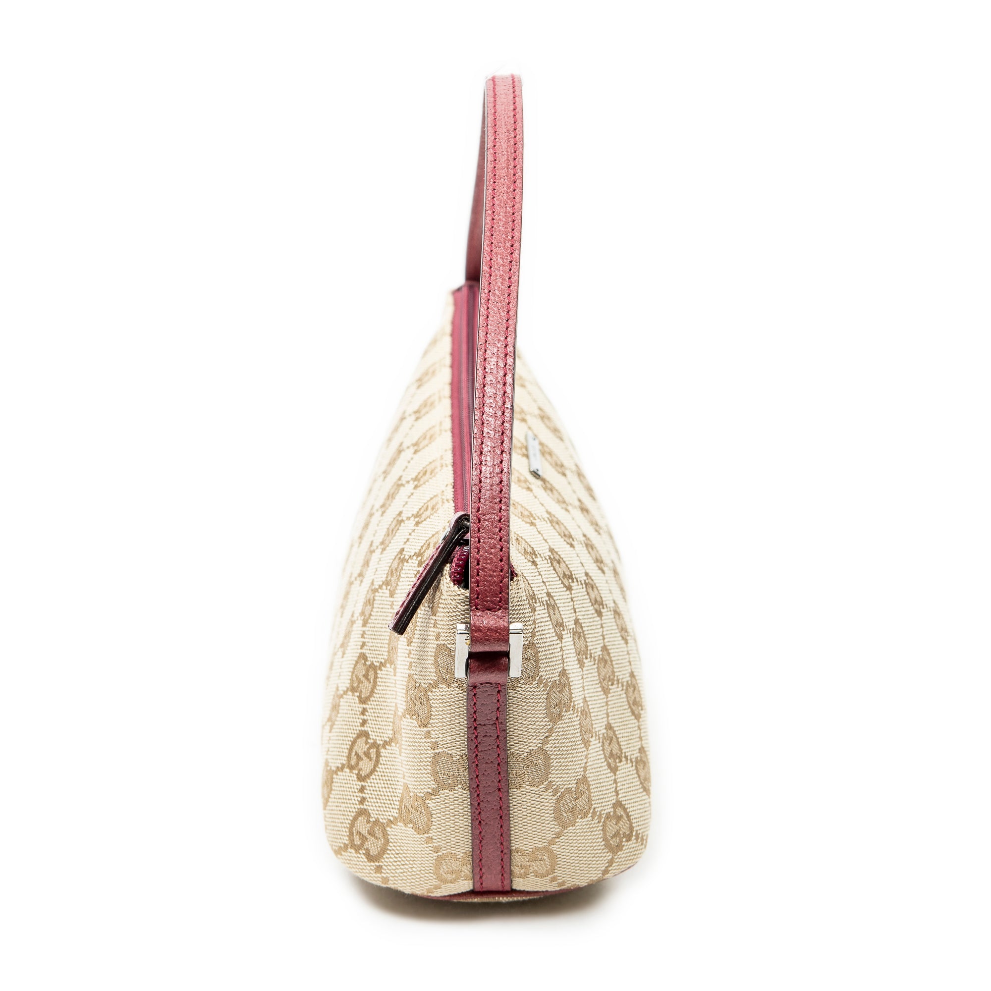 Shoulder Bag Boat Pochette Beige Monogrammed Canvas