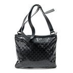 Shoulder Bag Medium Web 500 Messenger Black Guccissima Imprint Coated Canvas