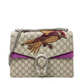 Shoulder Bag Medium Dionysus Chain Crossbody Beige Embroidered Supreme Coated Canvas
