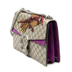 Shoulder Bag Medium Dionysus Chain Crossbody Beige Embroidered Supreme Coated Canvas
