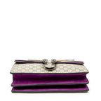 Shoulder Bag Medium Dionysus Chain Crossbody Beige Embroidered Supreme Coated Canvas