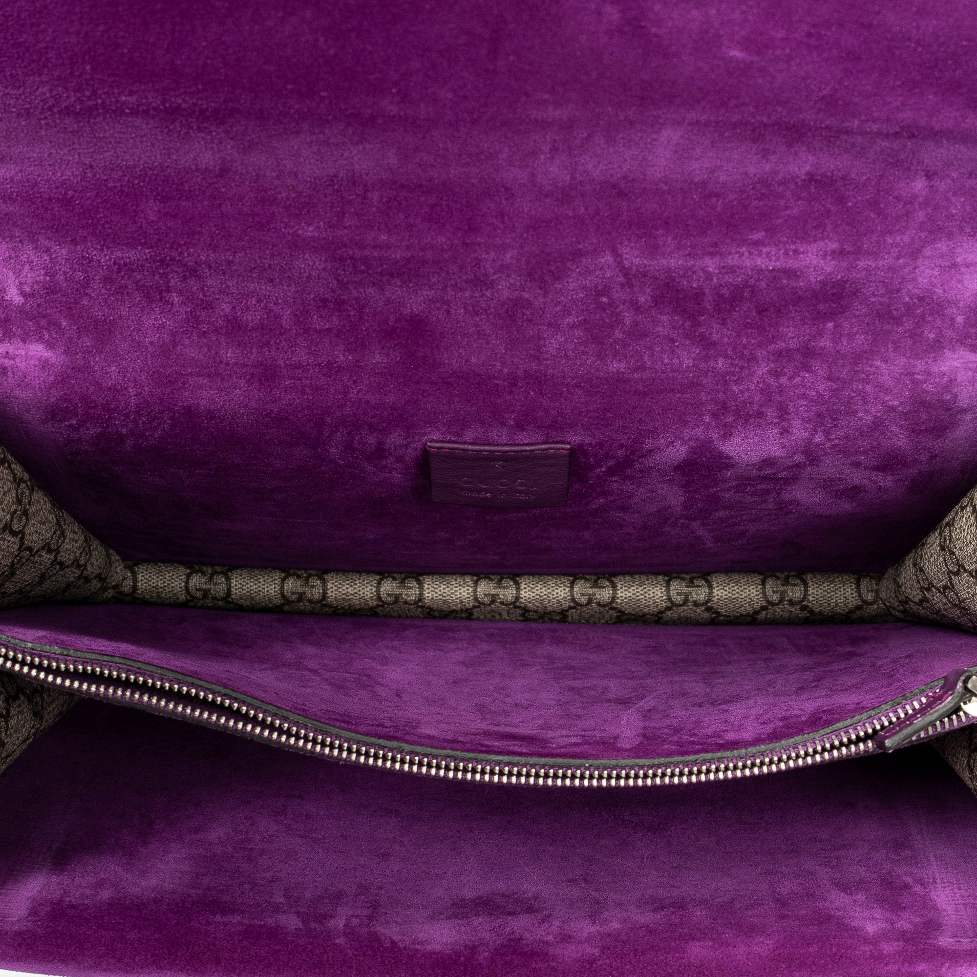 Shoulder Bag Medium Dionysus Chain Crossbody Beige Embroidered Supreme Coated Canvas