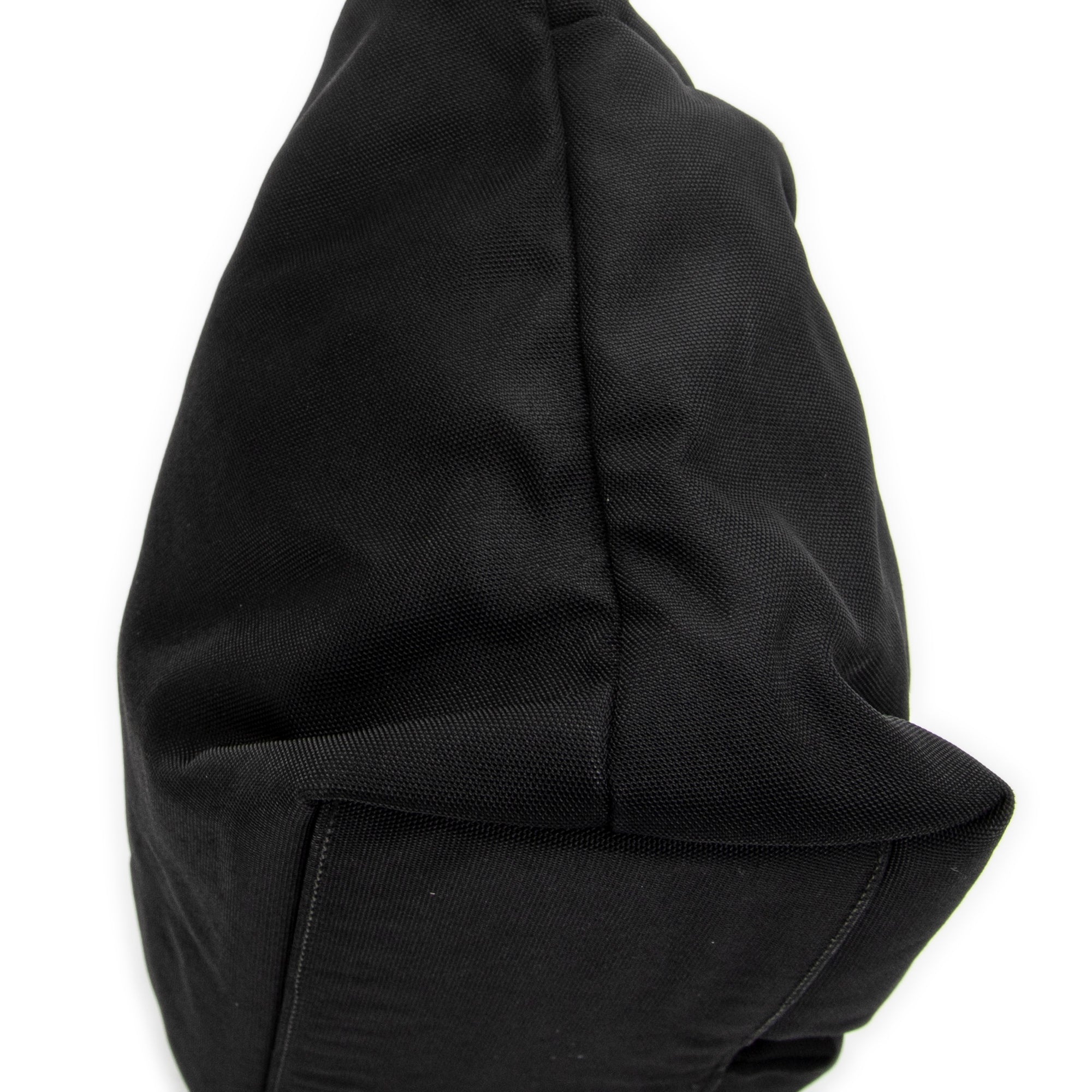 Sac cabas double poche en toile de nylon noire