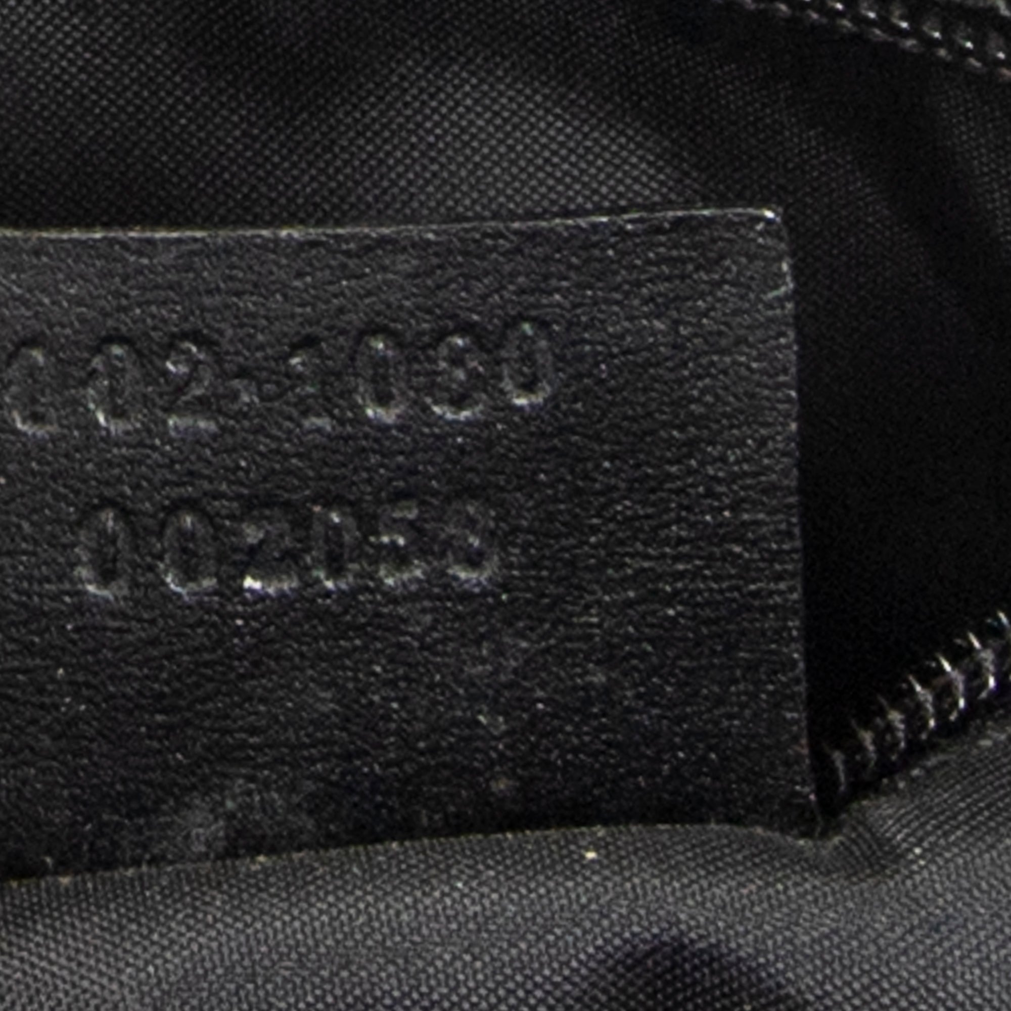 Handbag Double Pocket Tote Black Nylon Canvas