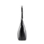 Shoulder Bag Bamboo Hobo Black Textured Leather
