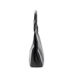 Shoulder Bag Bamboo Hobo Black Textured Leather