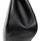 Shoulder Bag Bamboo Hobo Black Textured Leather