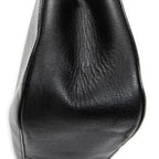 Shoulder Bag Bamboo Hobo Black Textured Leather