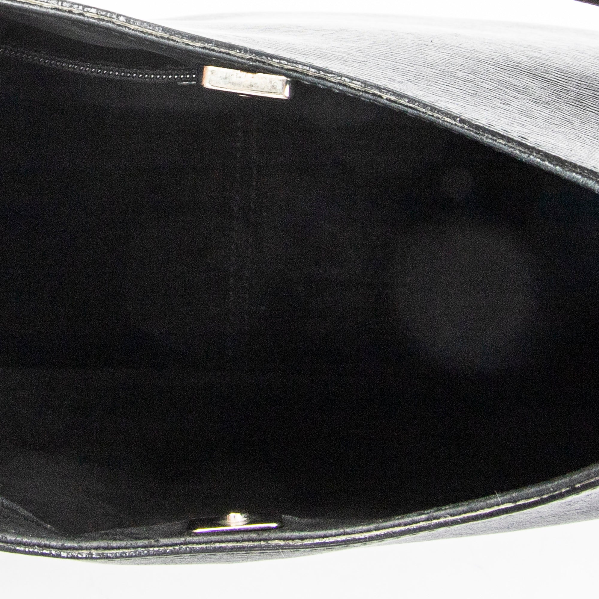 Shoulder Bag Bamboo Hobo Black Textured Leather