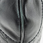 Shoulder Bag Zip Lock Messenger Black Guccissima Leather