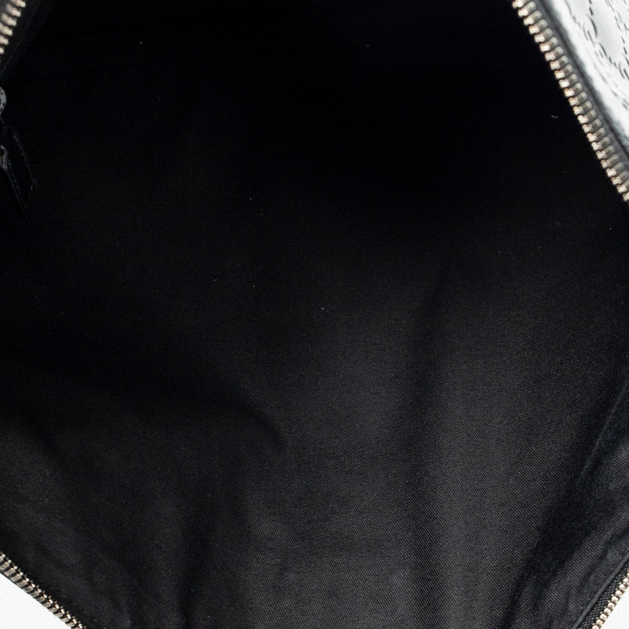 Shoulder Bag Zip Lock Messenger Black Guccissima Leather