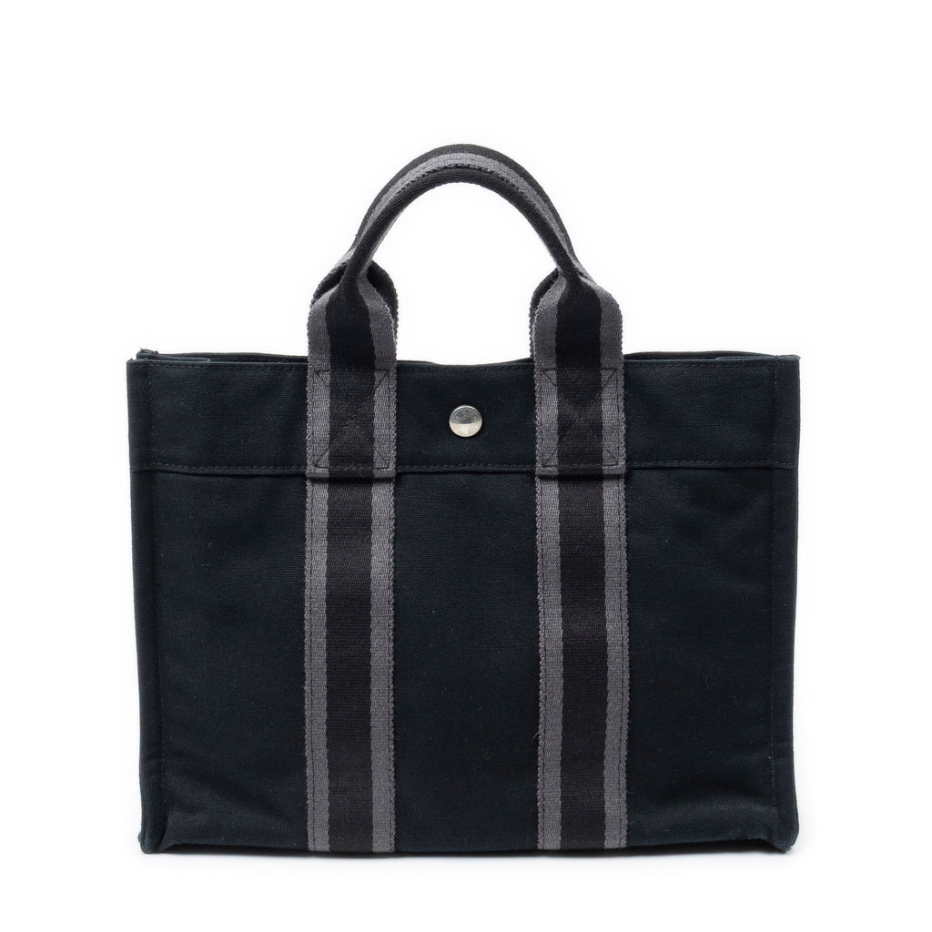 Handbag Fourre Tout PM Black Toile Officier Canvas