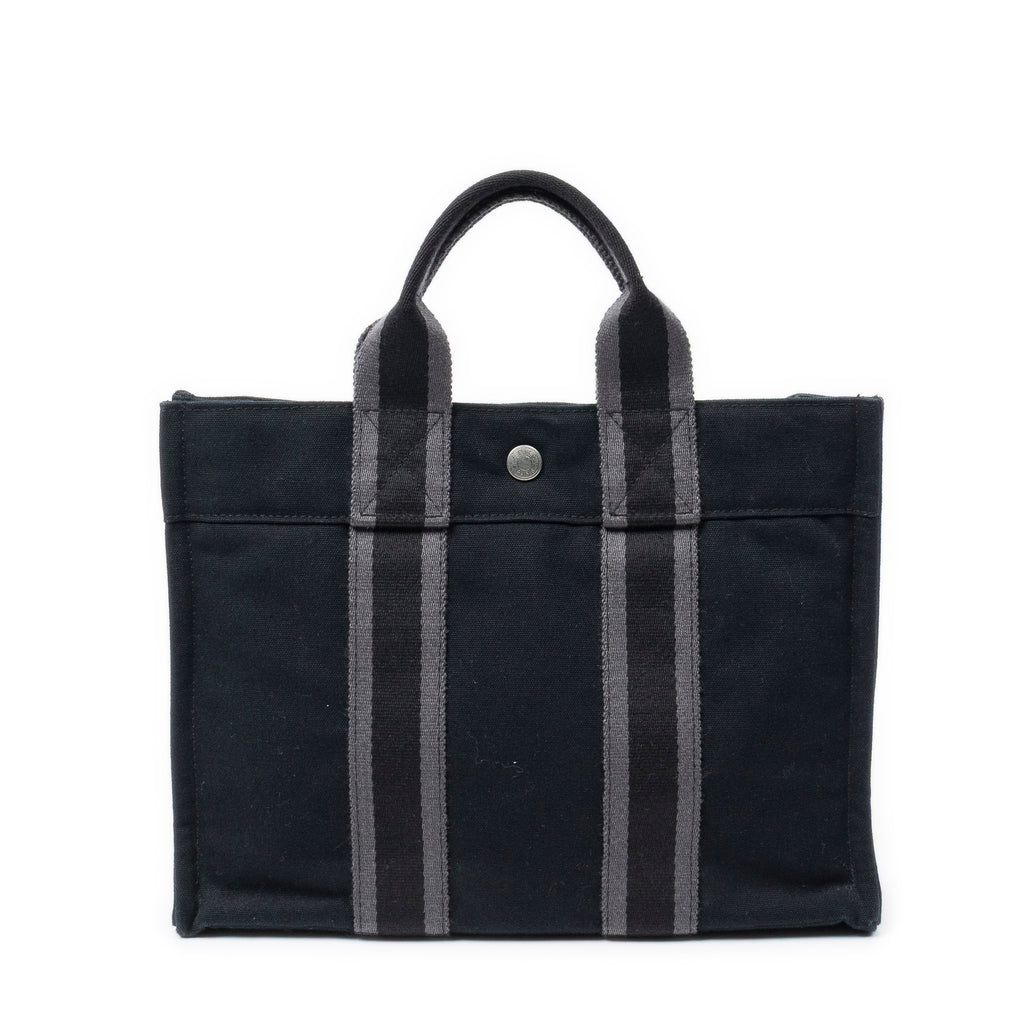 Handbag Fourre Tout PM Black Toile Officier Canvas