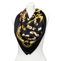 Scarf Scarf Black 100% Twill Silk