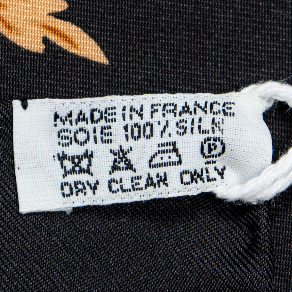 Scarf Scarf Black 100% Twill Silk