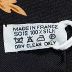 Scarf Scarf Black 100% Twill Silk