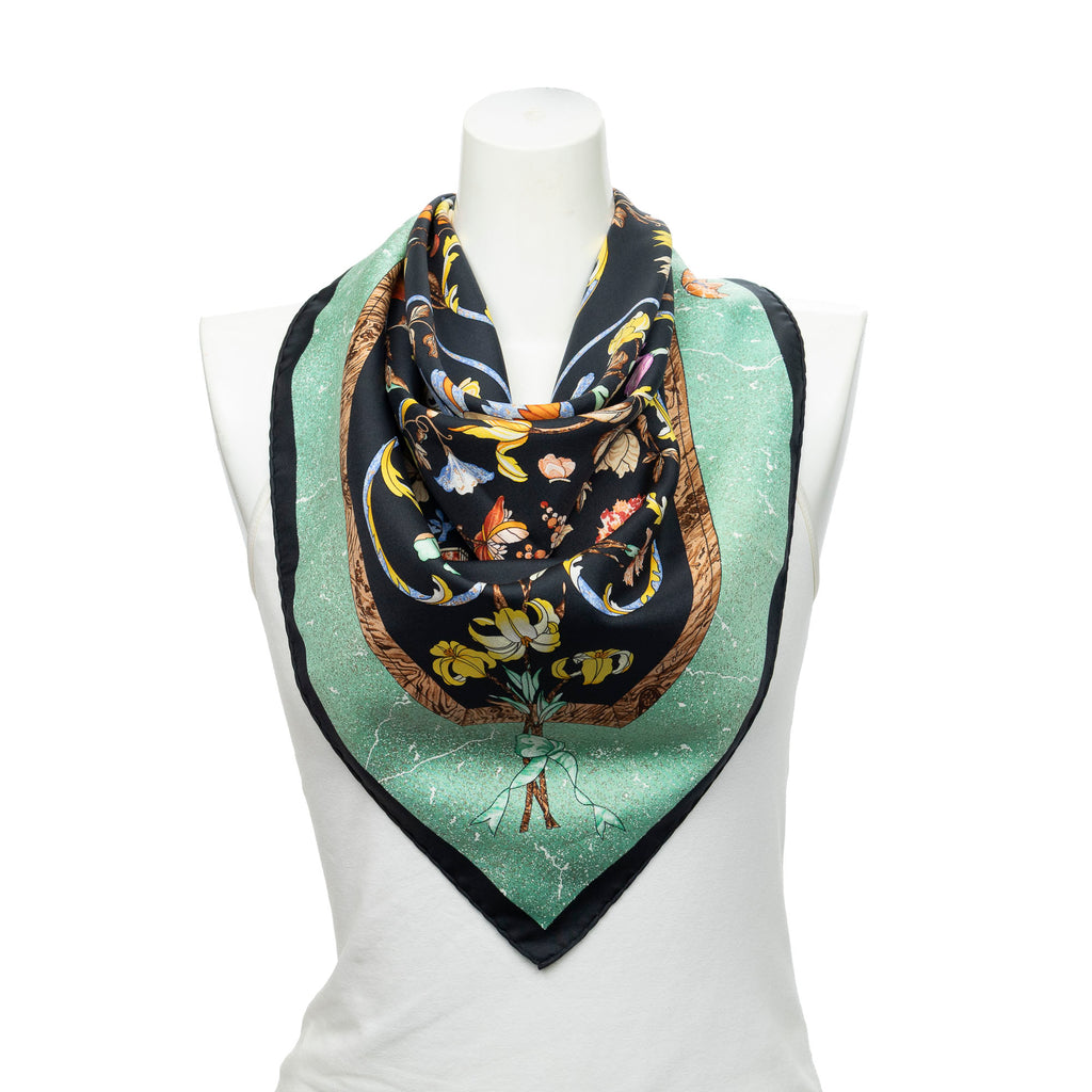 Scarf Scarf Black 100% Twill Silk